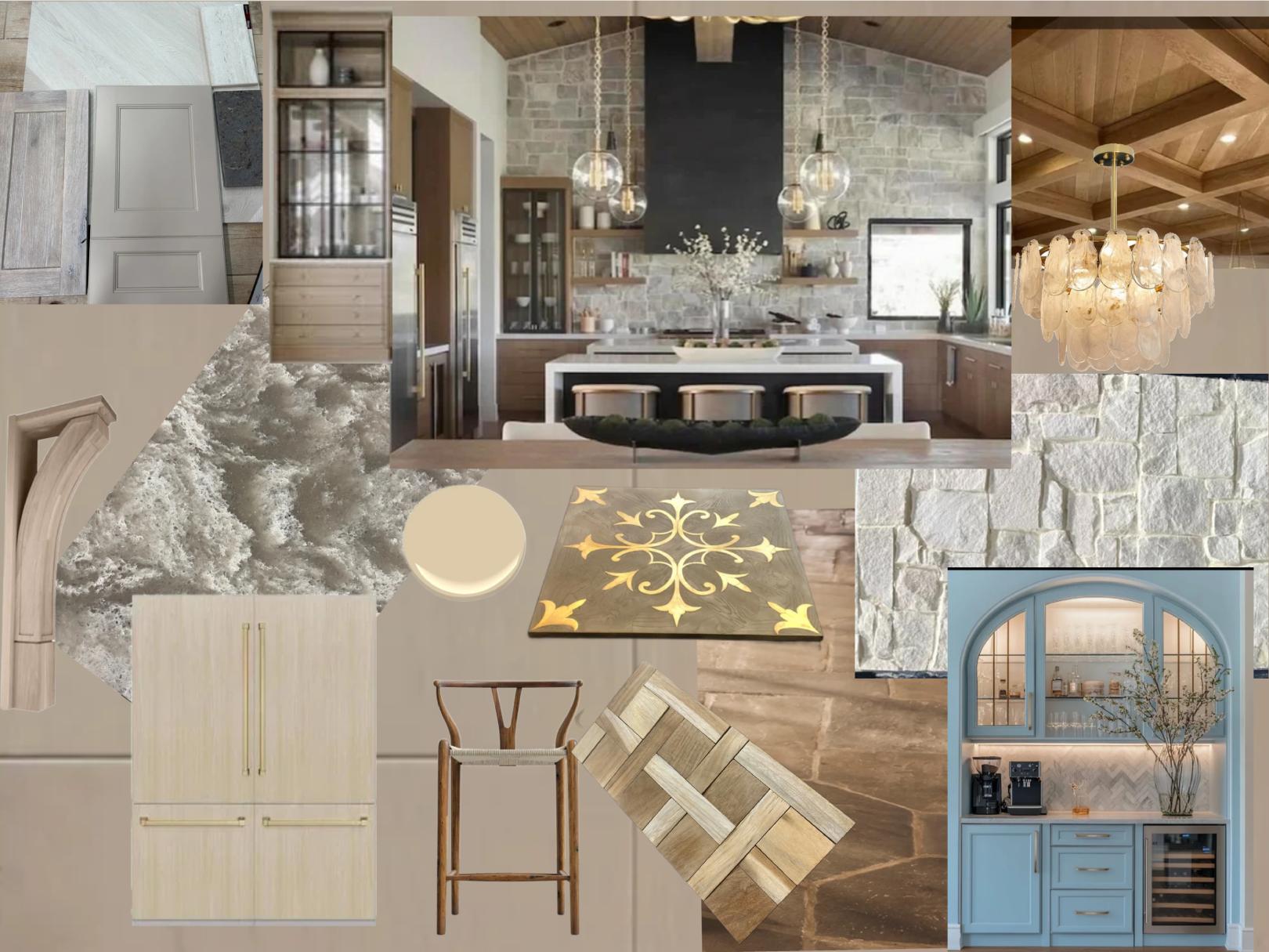 Kitchen dining mood board concept by Davison Refined Design